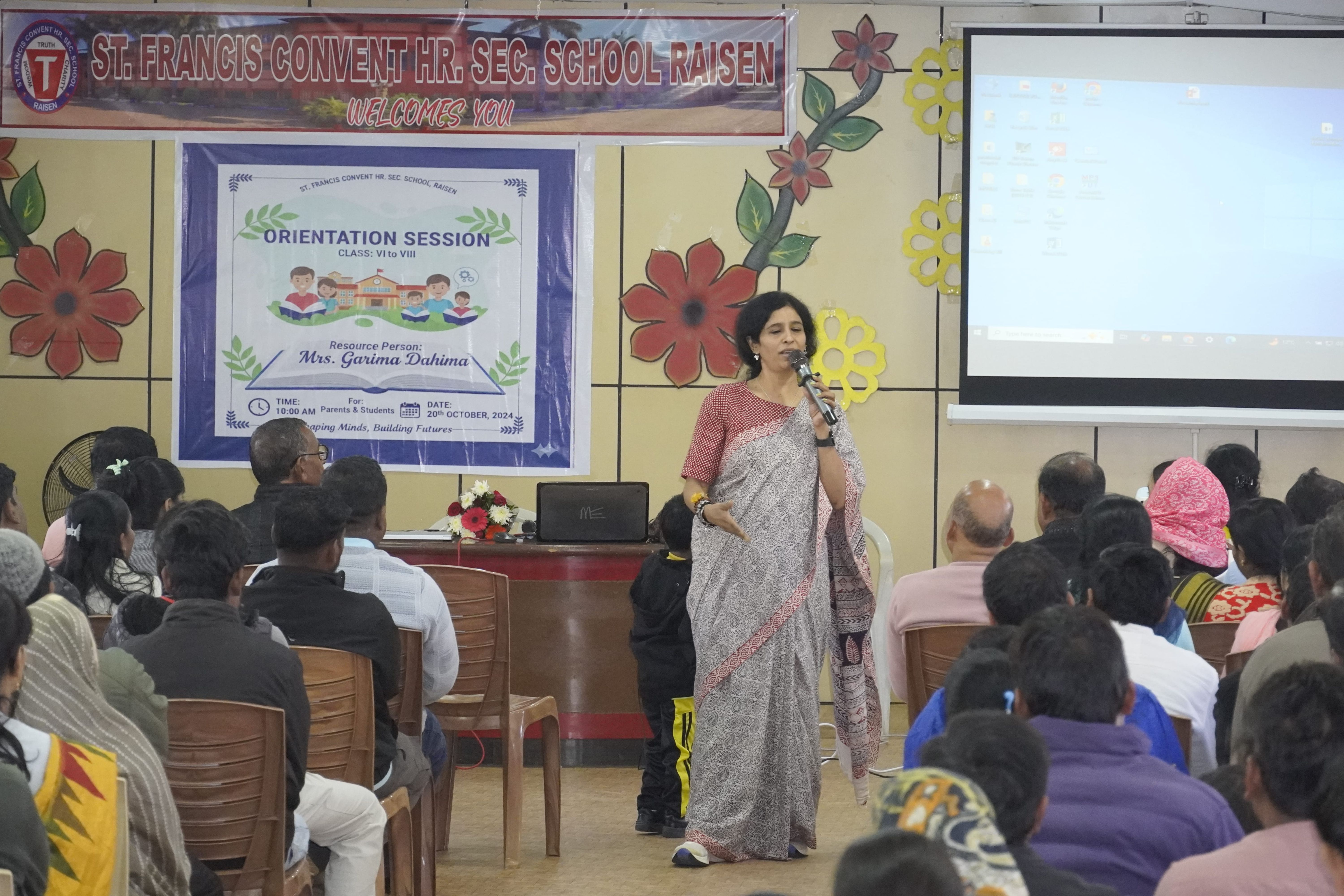 ORIENTATION SESSION FOR PARENTS